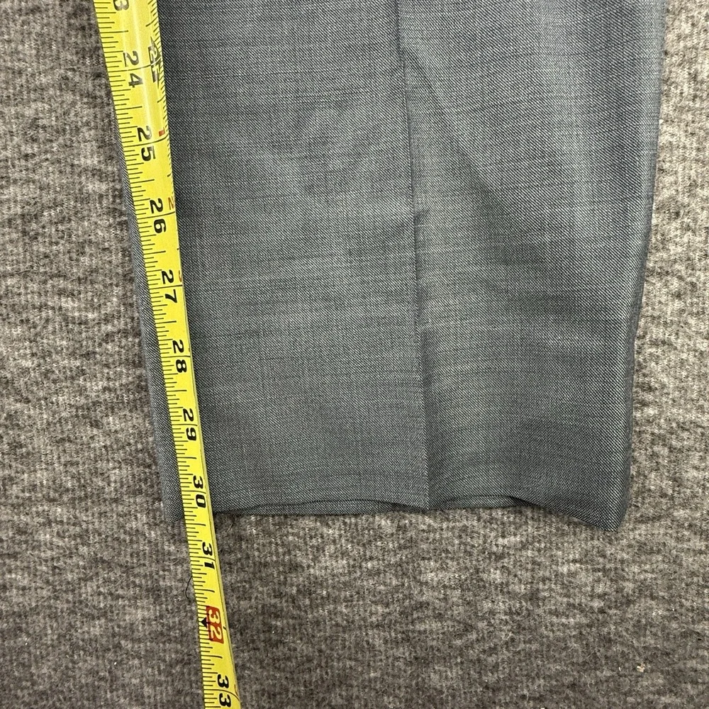 Ermenegildo Zegna Mila Dress Pants Mens Size 50R Gray Wool Italy Flat Front 40L
